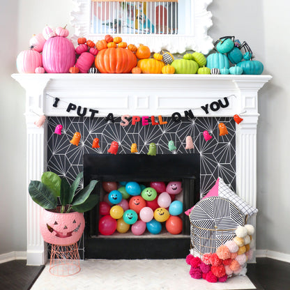 Ghost Felt Halloween Garland