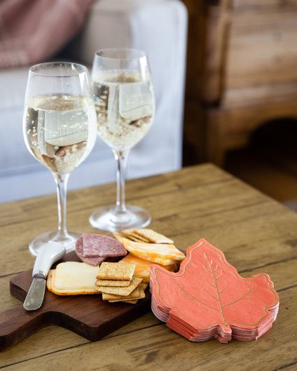 Harvest Maple Leaf Shaped Cocktail Napkin (18)