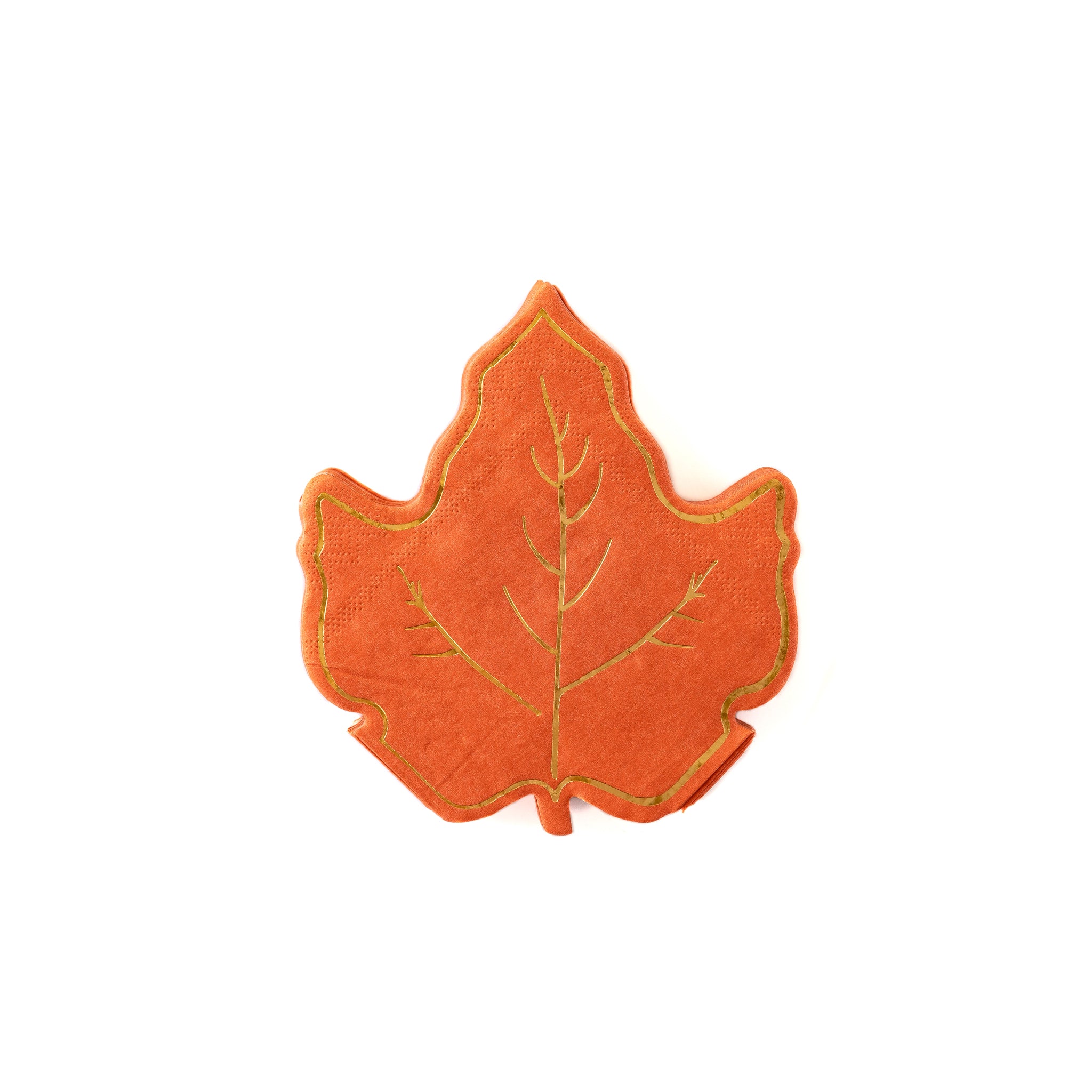 Harvest Maple Leaf Shaped Cocktail Napkin (18)