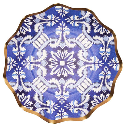 Moroccan Nights Wavy Paper Appetizer/Dessert Bowl (8)