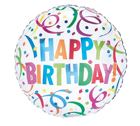 17" Happy Birthday Bash Balloon