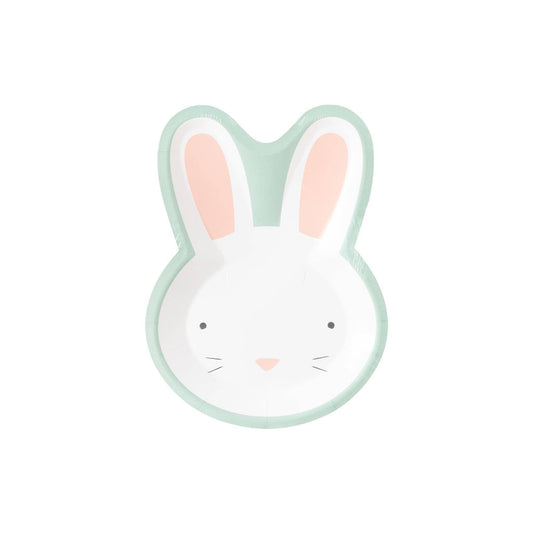 Blue Easter Bunny Shaped Plate (8)