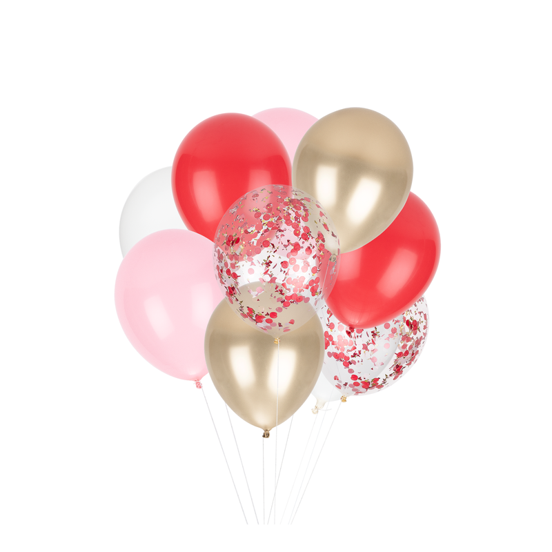 Candy Cane Confetti Balloons (Pack of 6)