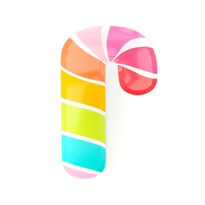 Rainbow Candy Cane Plates (8)