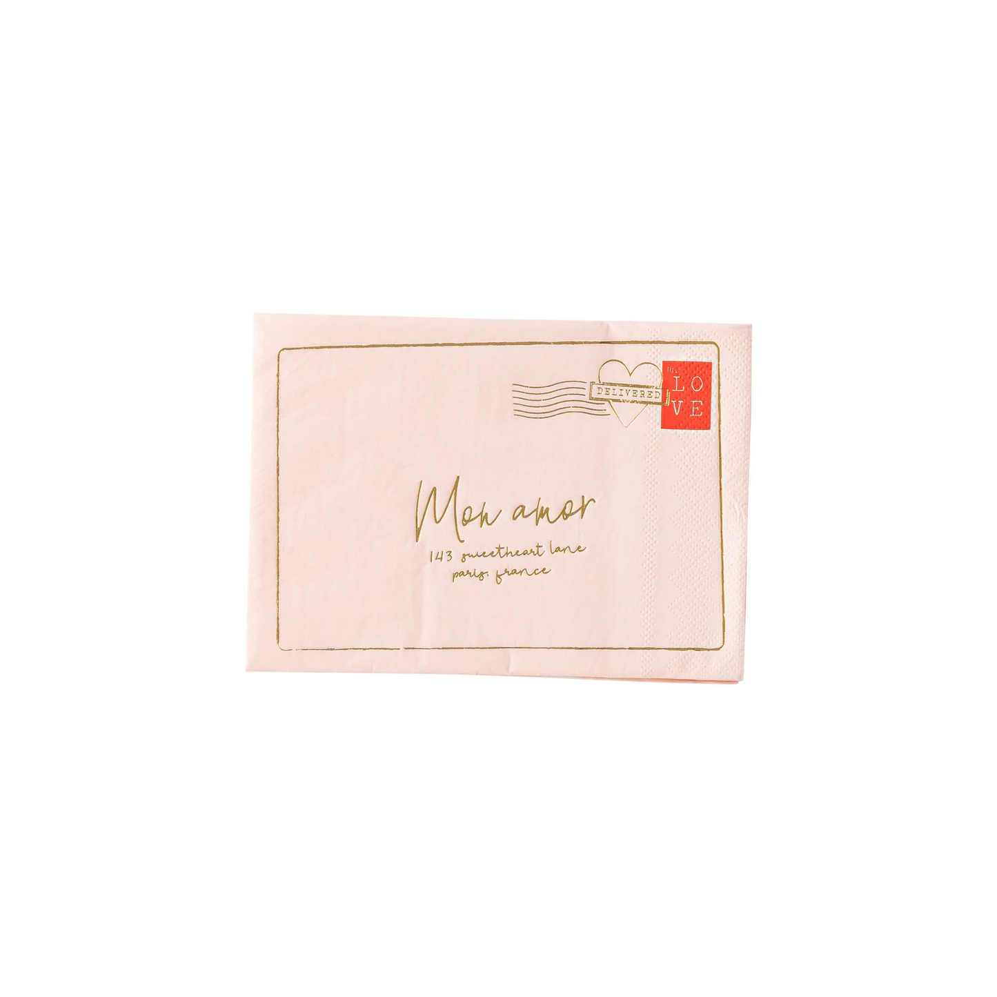 Valentine Love Note Shaped Napkin (18)