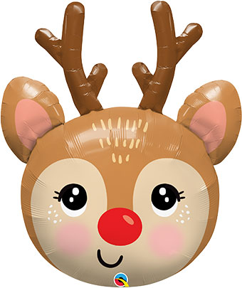 Red-Nose Reindeer Head 35