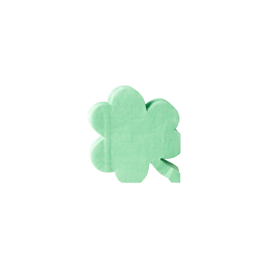 Shamrock Shaped Cocktail Napkin (24)