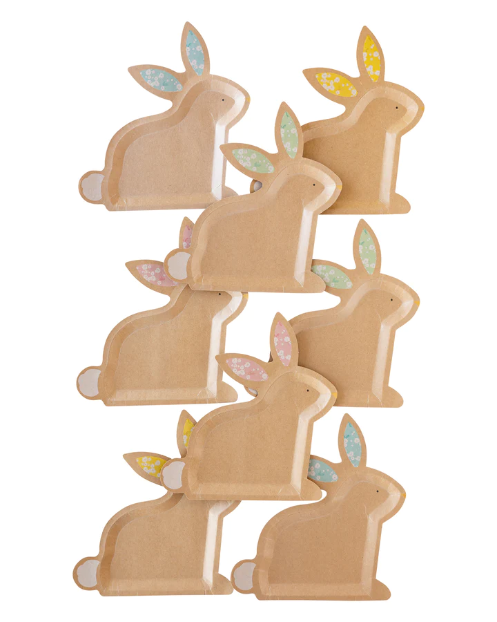 Occasions By Shakira - Kraft Bunny Shaped Plate Set (8)