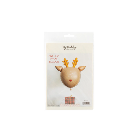 DEAR RUDOLPH REINDEER MYLAR BALLOON