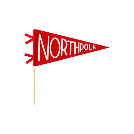 PREORDER: BELIEVE NORTH POLE FELT PENNANT