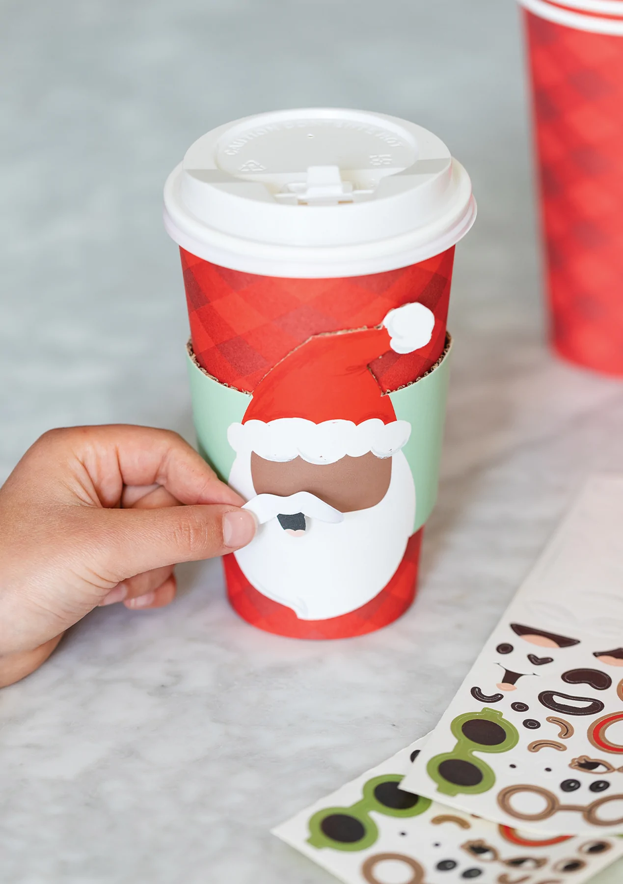 Decorate Your Own Santa Cup B/8pk
