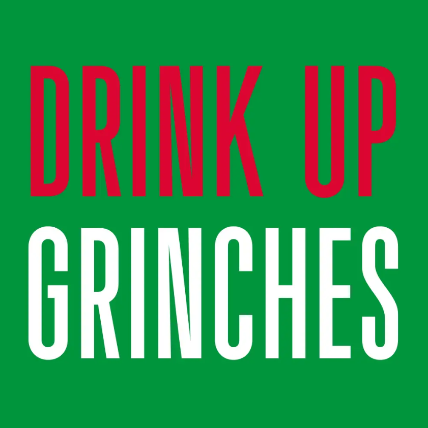 3 ply Cocktail Napkins 20ct | Drink Up Grinches