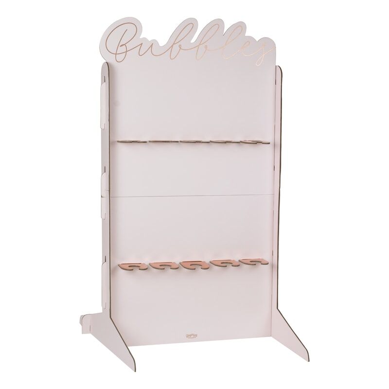 Rose Gold Foiled & Blush Prosecco Wall