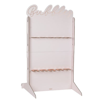 Rose Gold Foiled & Blush Prosecco Wall