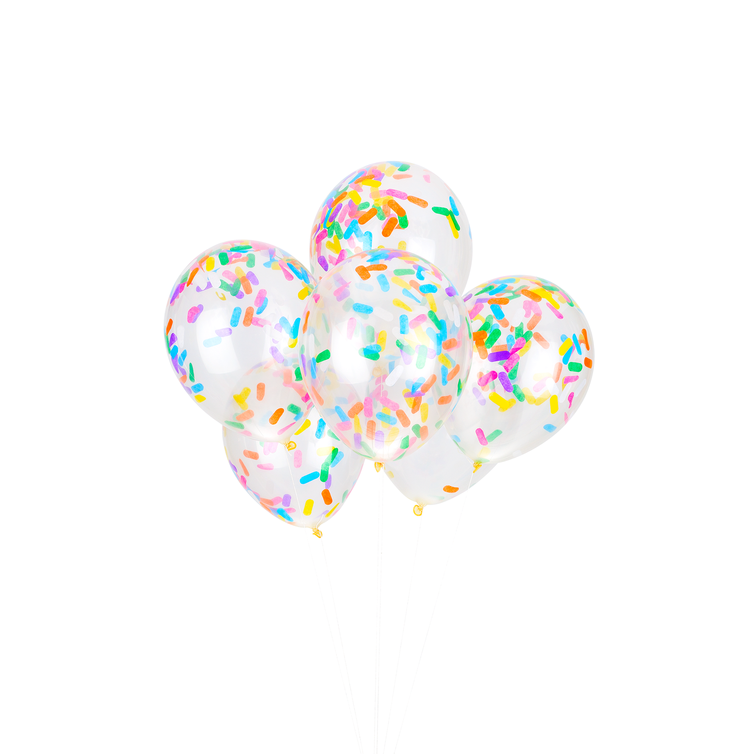 Ice Cream Sprinkles Confetti Balloons (Pack of 6)