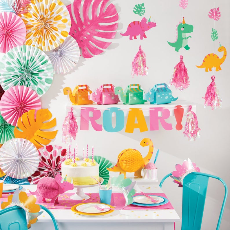 Dino Party Hanging Cutout Tassels