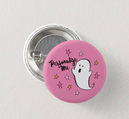 Personalizable Ghost  1" Inch Pin