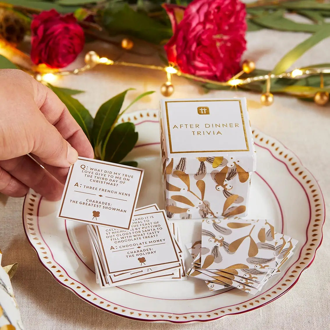 Mistletoe Christmas Trivia & Charades Game