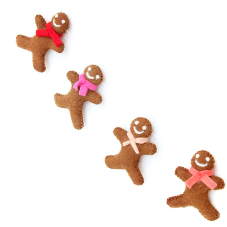 Gingerbread Man Felt Garland