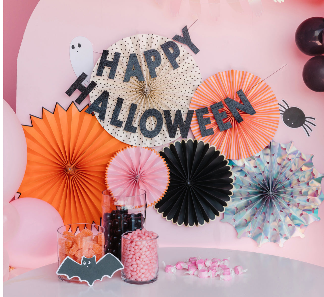 Happy Haunting Party Fans