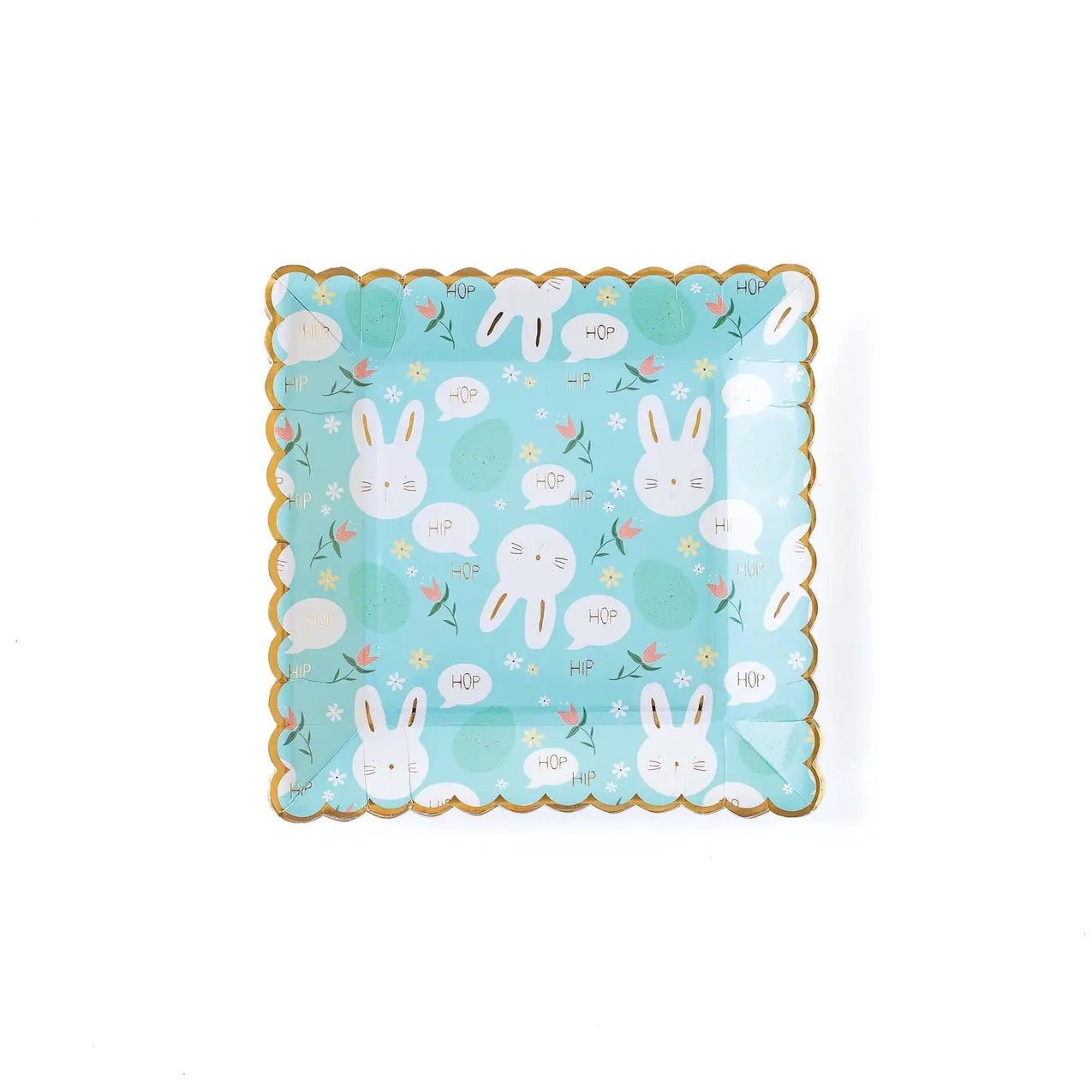 Scalloped Bunny Dinner Plate