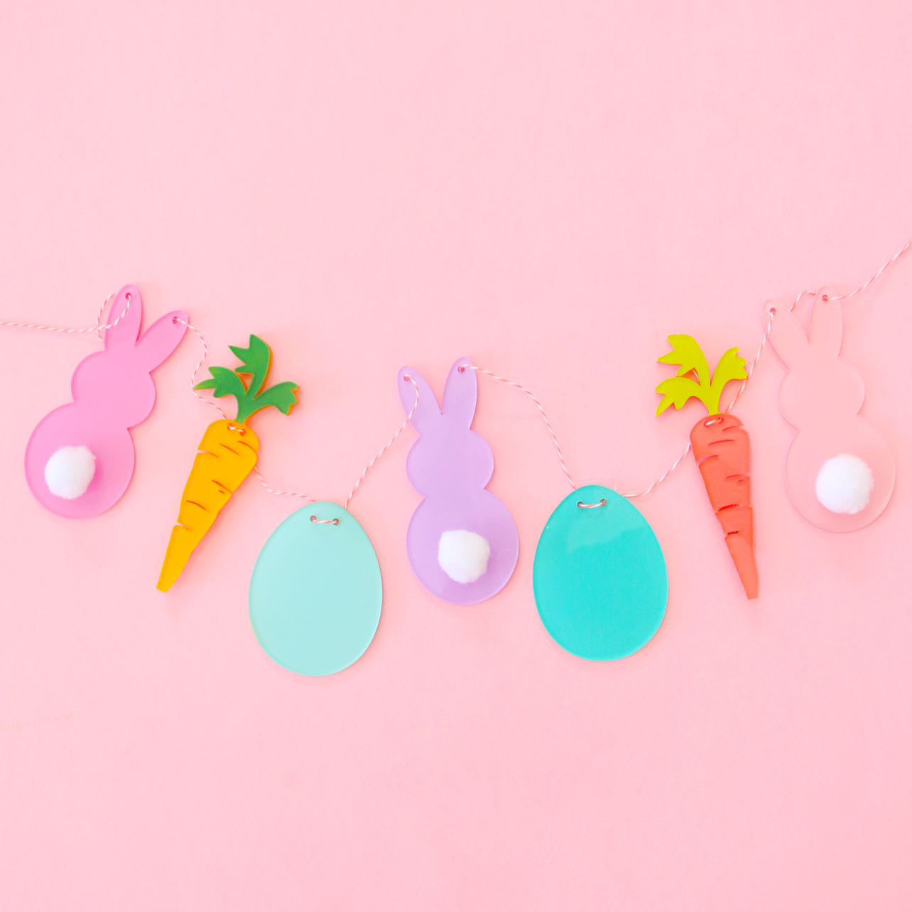 Acrylic Easter Icon Bunny Kailo Chic