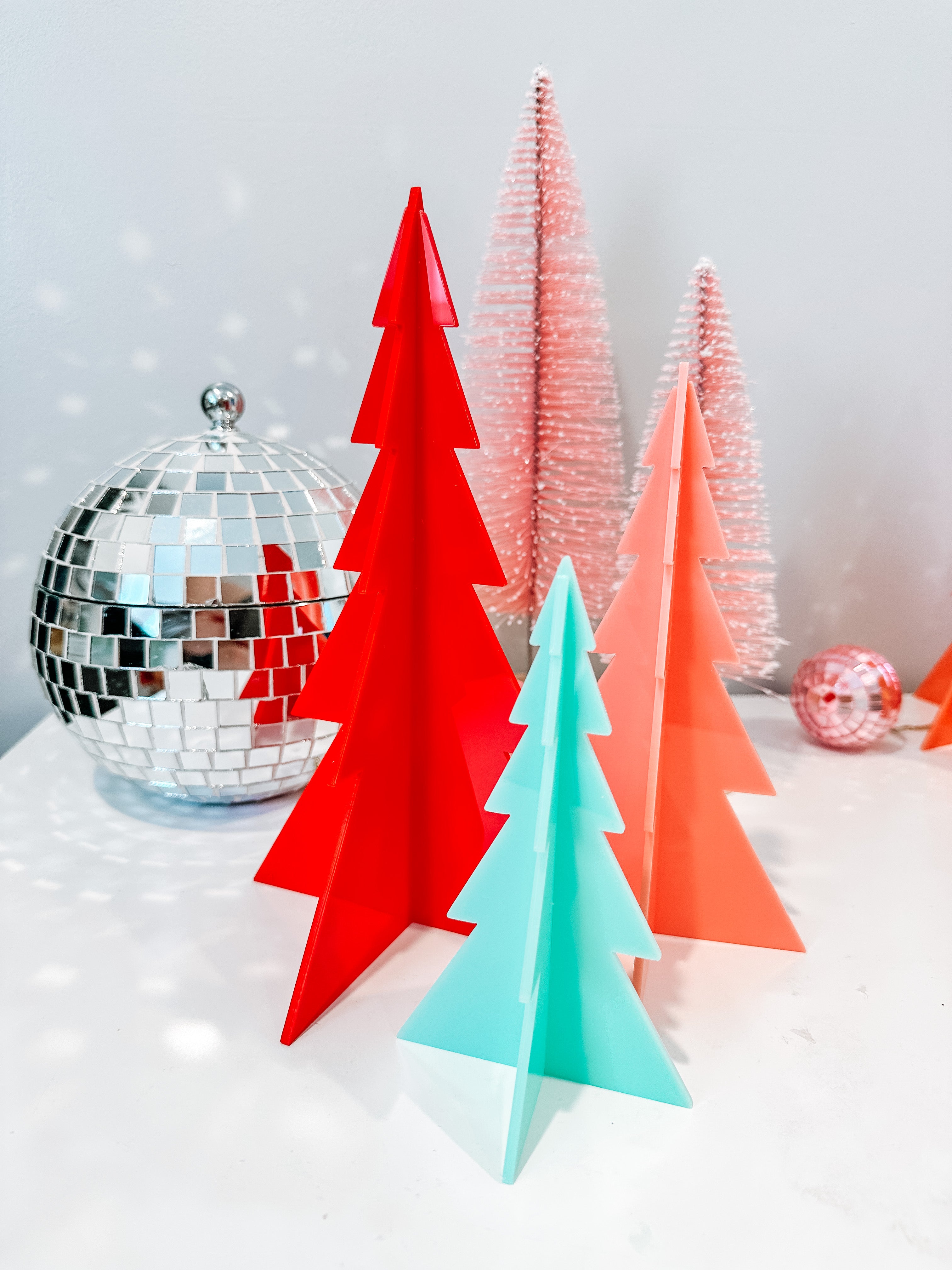 PREORDER: Acrylic Holiday Trees Full Set of 9