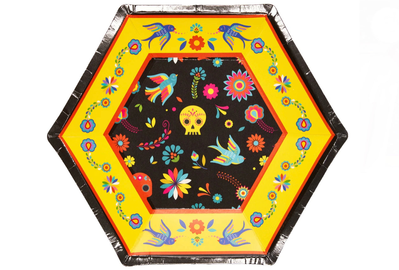 Day of the Dead Paper Salad/Appetizer Plates (8)