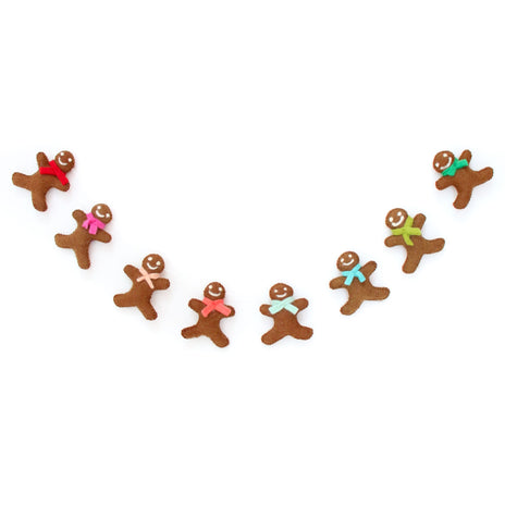 Gingerbread Man Felt Garland