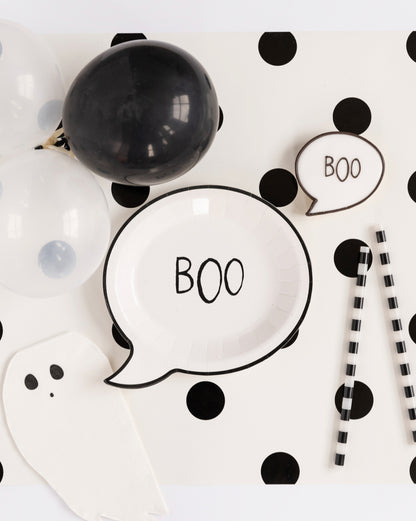Happy Haunting 7" Boo Plate (8)