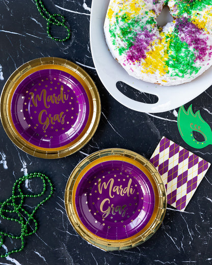 Mardi Gras 7" Paper Plates