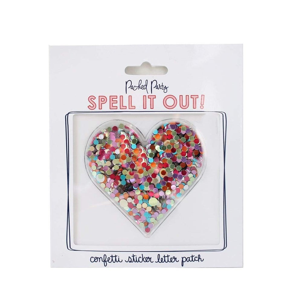 Stick to It Heart Confetti Sticker