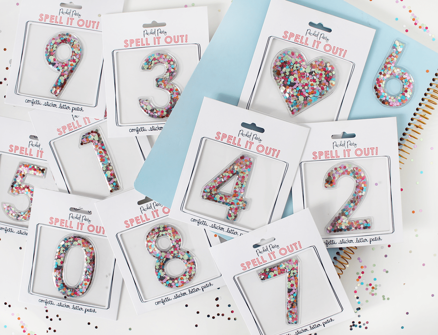 Stick to It Heart Confetti Sticker