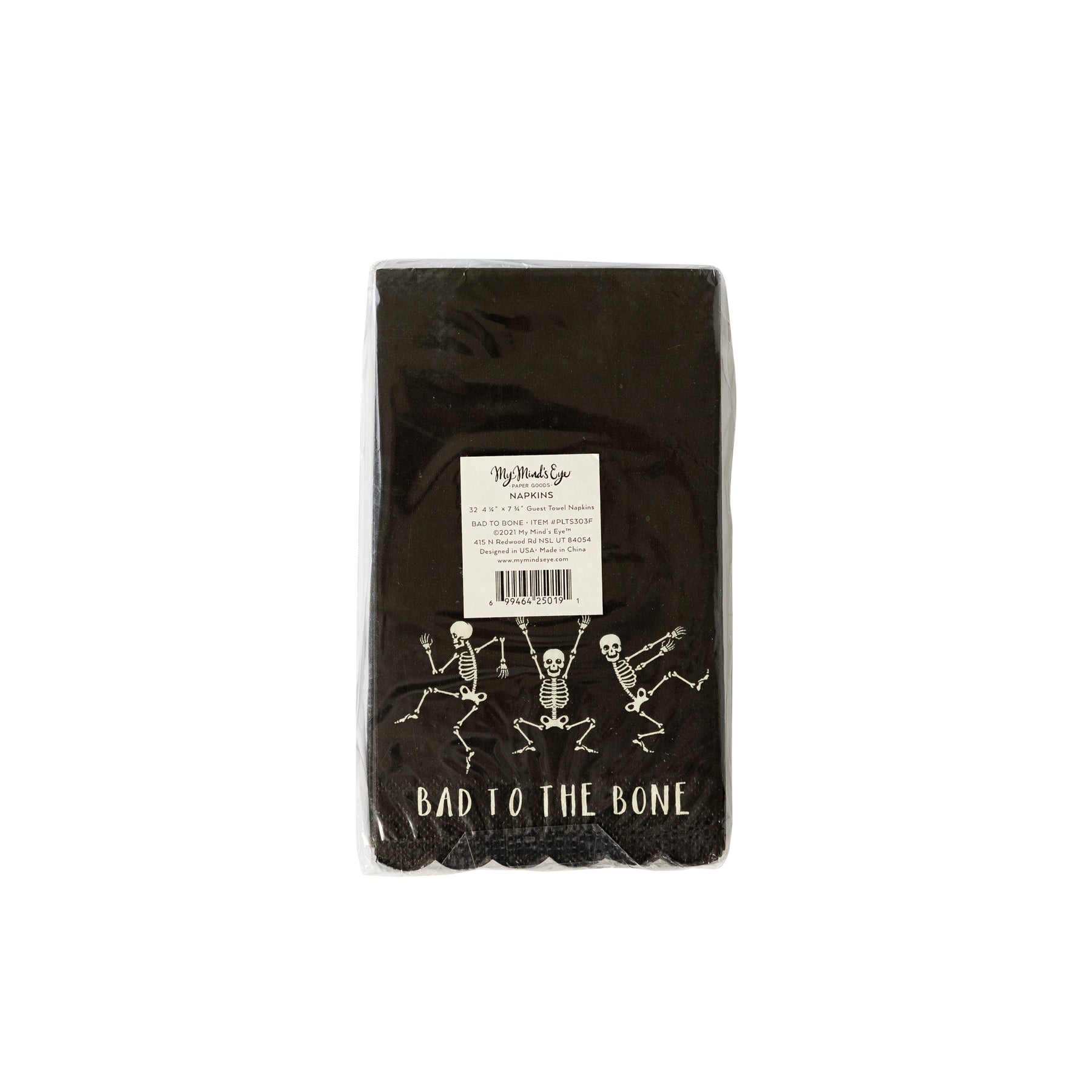 BAD TO THE BONE GUEST TOWEL NAPKIN (24)