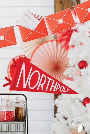 PREORDER: BELIEVE NORTH POLE FELT PENNANT