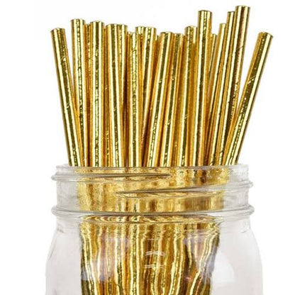 Gold Paper Straws (18)