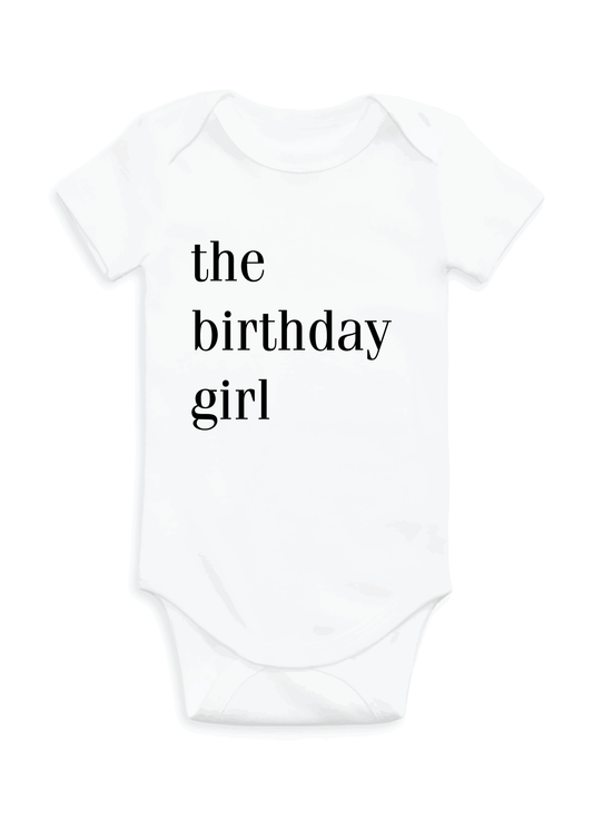 the birthday girl Baby Onesie